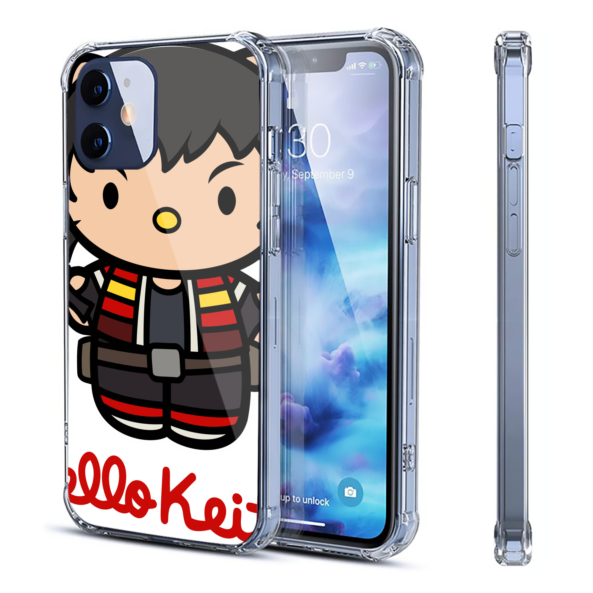 （画像用） Hello Kitty ハローキティ 【iPhone 12シリーズ対応】透明スマホケース（クリアソフトケース）
